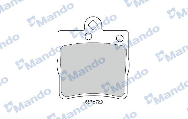 Mando MBF015140 Гальмівні колодки задні, комплект MBF015140: Купити в Україні - Добра ціна на EXIST.UA!