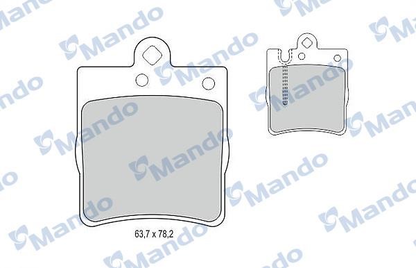 Mando MBF015142 Гальмівні колодки передні, комплект MBF015142: Купити в Україні - Добра ціна на EXIST.UA!
