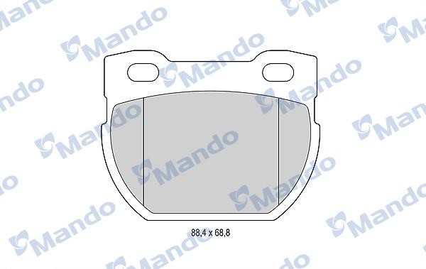 Mando MBF015603 Гальмівні колодки задні, комплект MBF015603: Приваблива ціна - Купити в Україні на EXIST.UA!