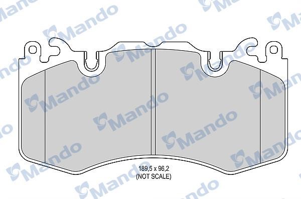 Mando MBF015606 Гальмівні колодки передні, комплект MBF015606: Купити в Україні - Добра ціна на EXIST.UA!