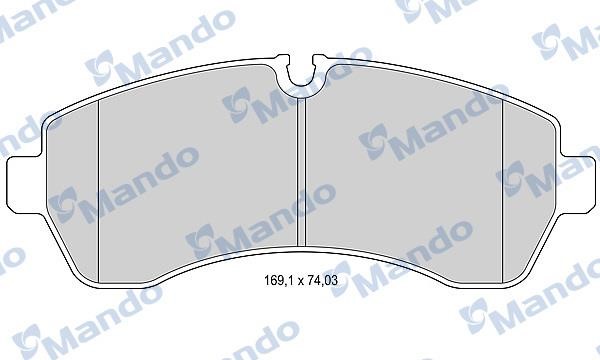 Mando MBF015031 Гальмівні колодки передні, комплект MBF015031: Купити в Україні - Добра ціна на EXIST.UA!