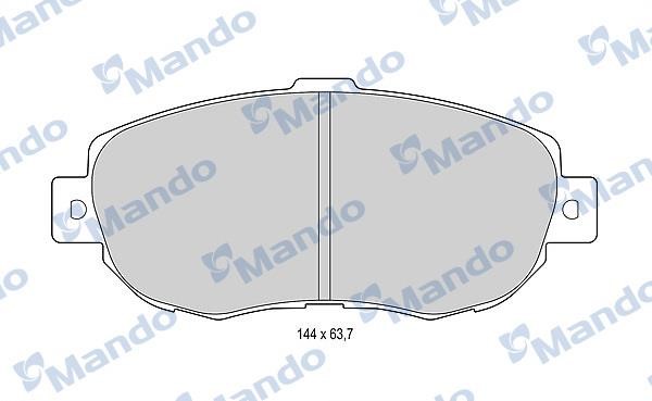 Mando MBF015611 Гальмівні колодки передні, комплект MBF015611: Купити в Україні - Добра ціна на EXIST.UA!