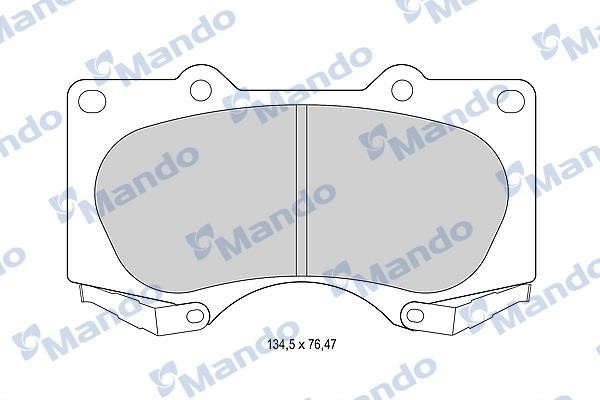 Mando MBF015614 Гальмівні колодки передні, комплект MBF015614: Купити в Україні - Добра ціна на EXIST.UA!