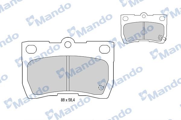 Mando MBF015616 Гальмівні колодки задні, комплект MBF015616: Купити в Україні - Добра ціна на EXIST.UA!