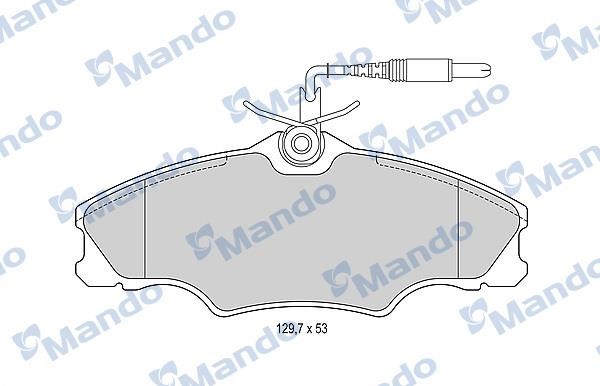 Mando MBF016011 Гальмівні колодки передні, комплект MBF016011: Купити в Україні - Добра ціна на EXIST.UA!