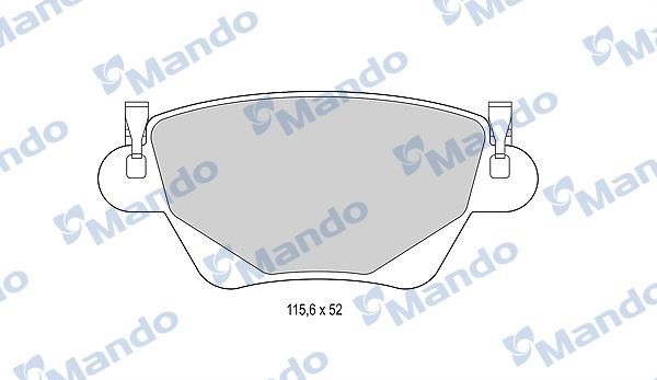 Mando MBF015152 Гальмівні колодки задні, комплект MBF015152: Купити в Україні - Добра ціна на EXIST.UA!