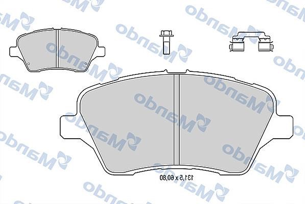 Mando MBF015279 Гальмівні колодки передні, комплект MBF015279: Купити в Україні - Добра ціна на EXIST.UA!