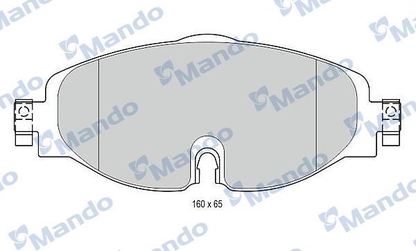 Mando MBF015281 Гальмівні колодки передні, комплект MBF015281: Купити в Україні - Добра ціна на EXIST.UA!