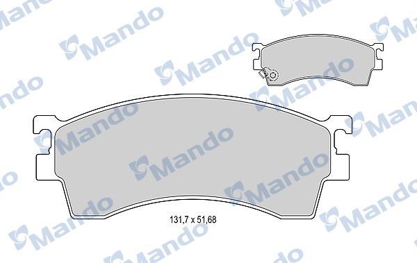 Mando MBF015620 Гальмівні колодки передні, комплект MBF015620: Купити в Україні - Добра ціна на EXIST.UA!
