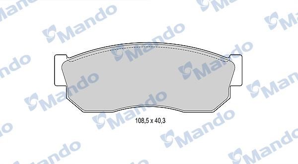 Mando MBF015816 Гальмівні колодки передні, комплект MBF015816: Купити в Україні - Добра ціна на EXIST.UA!
