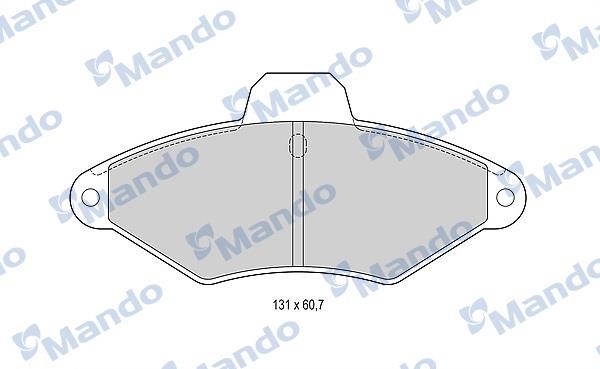 Mando MBF015457 Гальмівні колодки передні, комплект MBF015457: Купити в Україні - Добра ціна на EXIST.UA!