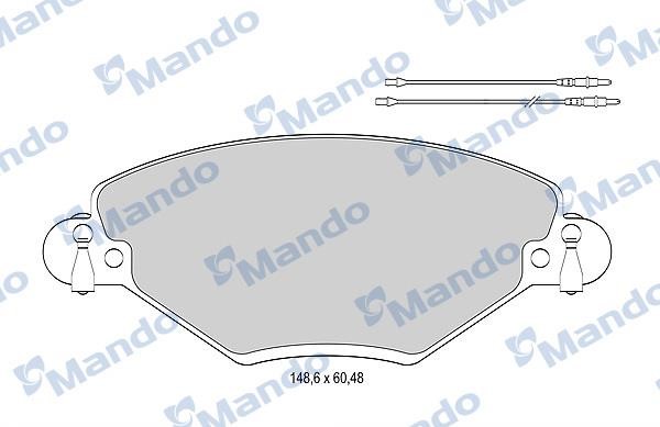 Mando MBF015461 Гальмівні колодки передні, комплект MBF015461: Купити в Україні - Добра ціна на EXIST.UA!