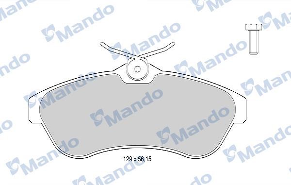Mando MBF015463 Гальмівні колодки передні, комплект MBF015463: Купити в Україні - Добра ціна на EXIST.UA!