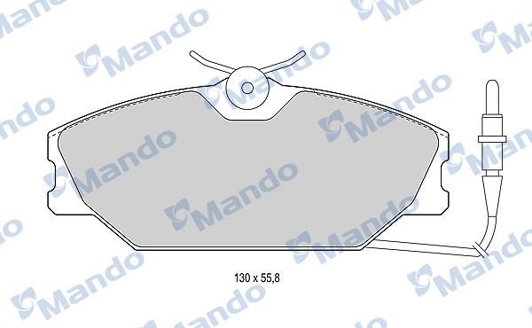 Mando MBF016021 Гальмівні колодки передні, комплект MBF016021: Купити в Україні - Добра ціна на EXIST.UA!