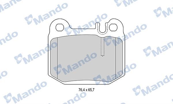 Mando MBF015156 Гальмівні колодки задні, комплект MBF015156: Купити в Україні - Добра ціна на EXIST.UA!