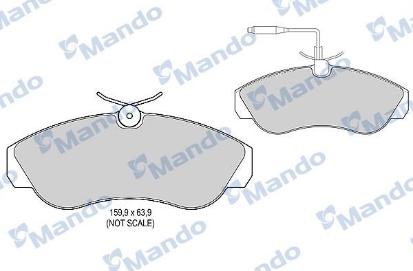 Mando MBF015471 Гальмівні колодки передні, комплект MBF015471: Купити в Україні - Добра ціна на EXIST.UA!