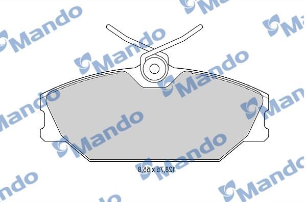 Mando MBF015162 Гальмівні колодки передні, комплект MBF015162: Купити в Україні - Добра ціна на EXIST.UA!