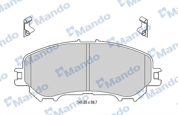 Mando MBF015288 Гальмівні колодки, комплект MBF015288: Купити в Україні - Добра ціна на EXIST.UA!