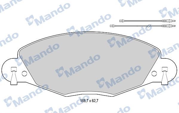 Mando MBF015474 Гальмівні колодки передні, комплект MBF015474: Приваблива ціна - Купити в Україні на EXIST.UA!