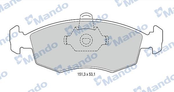 Mando MBF015166 Гальмівні колодки передні, комплект MBF015166: Купити в Україні - Добра ціна на EXIST.UA!