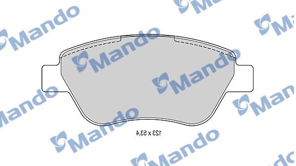 Mando MBF015167 Гальмівні колодки передні, комплект MBF015167: Купити в Україні - Добра ціна на EXIST.UA!