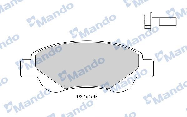 Mando MBF015479 Гальмівні колодки передні, комплект MBF015479: Купити в Україні - Добра ціна на EXIST.UA!