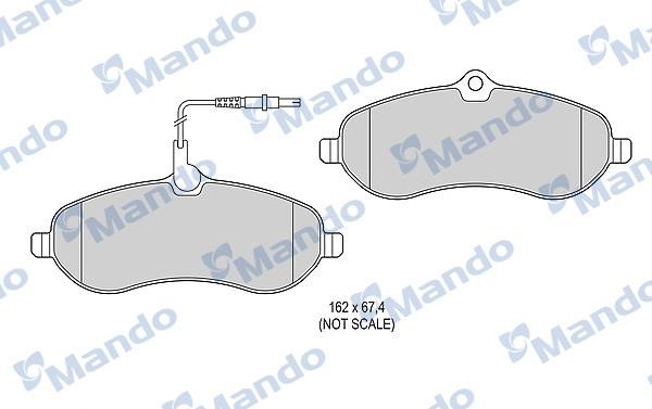 Mando MBF015481 Гальмівні колодки передні, комплект MBF015481: Купити в Україні - Добра ціна на EXIST.UA!