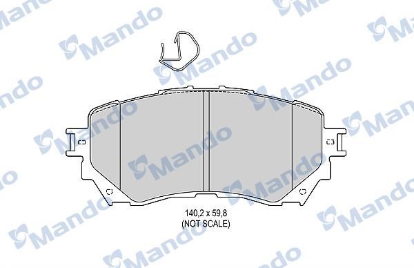 Mando MBF015646 Гальмівні колодки передні, комплект MBF015646: Купити в Україні - Добра ціна на EXIST.UA!