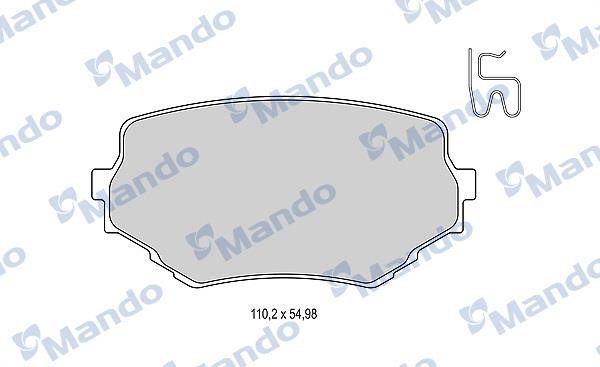 Mando MBF015835 Гальмівні колодки, комплект MBF015835: Купити в Україні - Добра ціна на EXIST.UA!