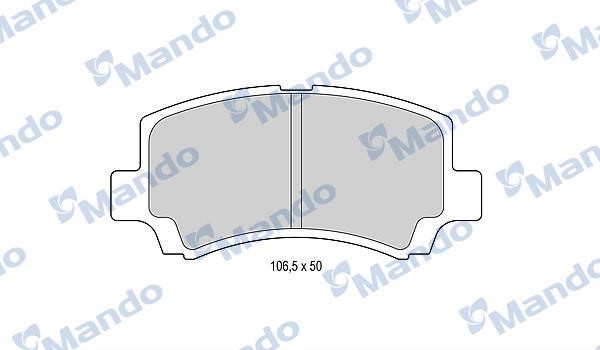 Mando MBF015837 Гальмівні колодки передні, комплект MBF015837: Купити в Україні - Добра ціна на EXIST.UA!
