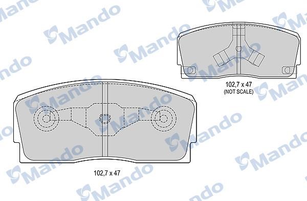 Mando MBF015486 Гальмівні колодки передні, комплект MBF015486: Купити в Україні - Добра ціна на EXIST.UA!