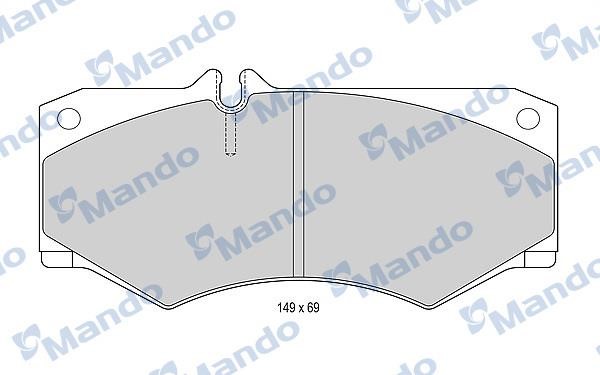 Mando MBF015648 Гальмівні колодки передні, комплект MBF015648: Купити в Україні - Добра ціна на EXIST.UA!
