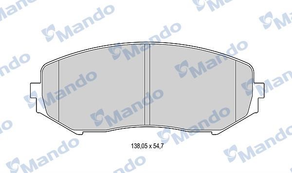 Mando MBF015841 Гальмівні колодки передні, комплект MBF015841: Купити в Україні - Добра ціна на EXIST.UA!