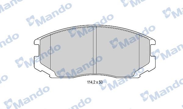 Mando MBF015489 Гальмівні колодки передні, комплект MBF015489: Купити в Україні - Добра ціна на EXIST.UA!
