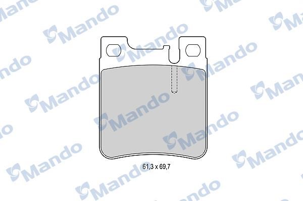 Mando MBF015655 Гальмівні колодки задні, комплект MBF015655: Купити в Україні - Добра ціна на EXIST.UA!