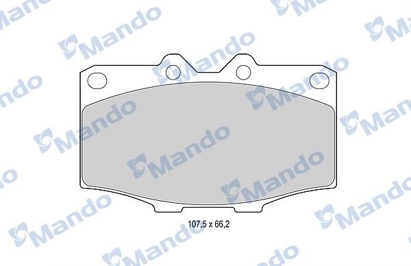 Mando MBF015852 Гальмівні колодки передні, комплект MBF015852: Купити в Україні - Добра ціна на EXIST.UA!