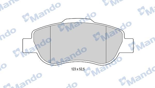 Mando MBF015500 Гальмівні колодки передні, комплект MBF015500: Купити в Україні - Добра ціна на EXIST.UA!