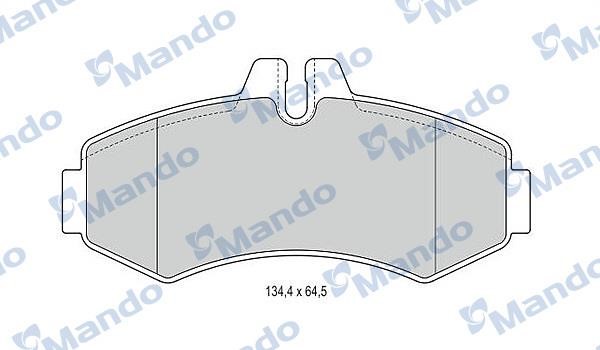 Mando MBF015660 Гальмівні колодки передні, комплект MBF015660: Купити в Україні - Добра ціна на EXIST.UA!