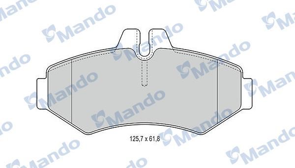 Mando MBF015662 Гальмівні колодки задні, комплект MBF015662: Купити в Україні - Добра ціна на EXIST.UA!