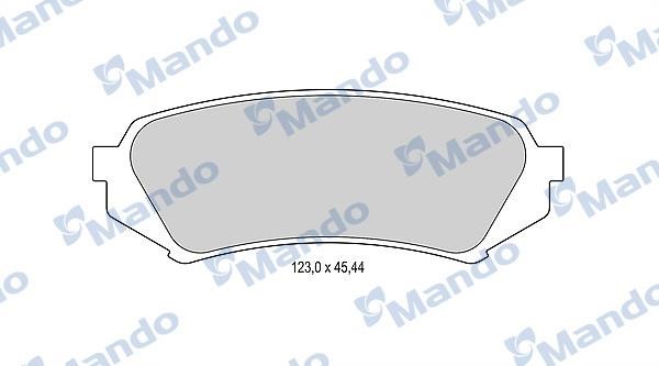 Mando MBF015858 Гальмівні колодки задні, комплект MBF015858: Купити в Україні - Добра ціна на EXIST.UA!