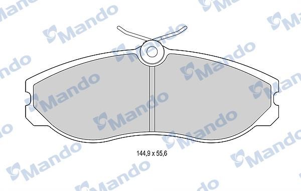 Mando MBF015517 Гальмівні колодки передні, комплект MBF015517: Приваблива ціна - Купити в Україні на EXIST.UA!