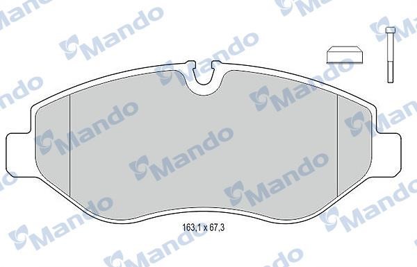 Mando MBF015671 Гальмівні колодки передні, комплект MBF015671: Купити в Україні - Добра ціна на EXIST.UA!