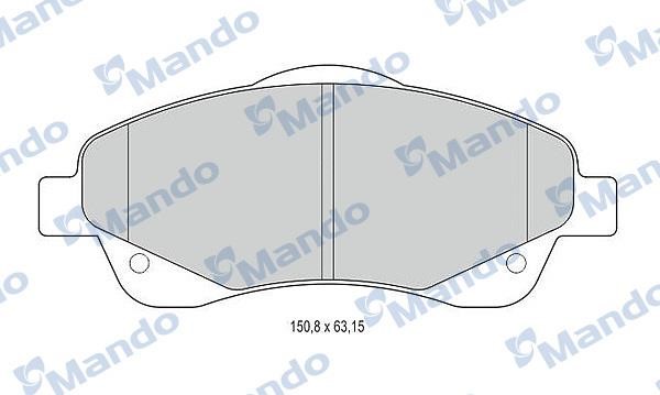 Mando MBF015871 Гальмівні колодки передні, комплект MBF015871: Купити в Україні - Добра ціна на EXIST.UA!