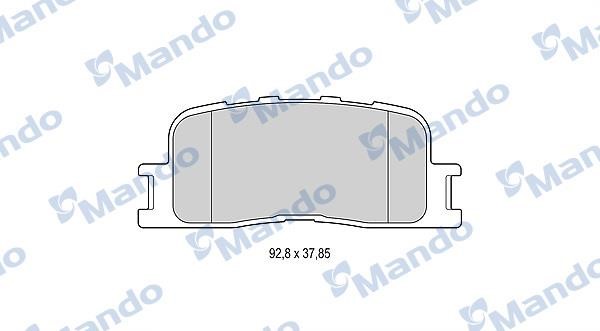 Mando MBF015873 Гальмівні колодки задні, комплект MBF015873: Купити в Україні - Добра ціна на EXIST.UA!