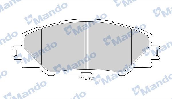 Mando MBF015875 Гальмівні колодки передні, комплект MBF015875: Купити в Україні - Добра ціна на EXIST.UA!