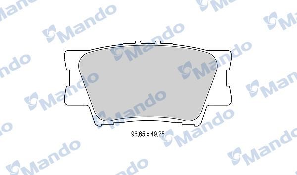 Mando MBF015876 Гальмівні колодки задні, комплект MBF015876: Купити в Україні - Добра ціна на EXIST.UA!