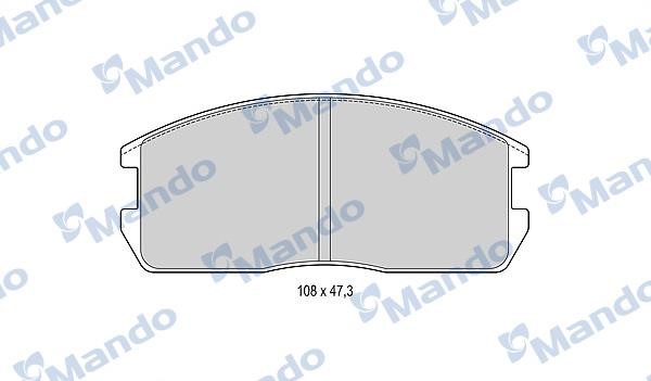 Mando MBF015704 Гальмівні колодки передні, комплект MBF015704: Купити в Україні - Добра ціна на EXIST.UA!