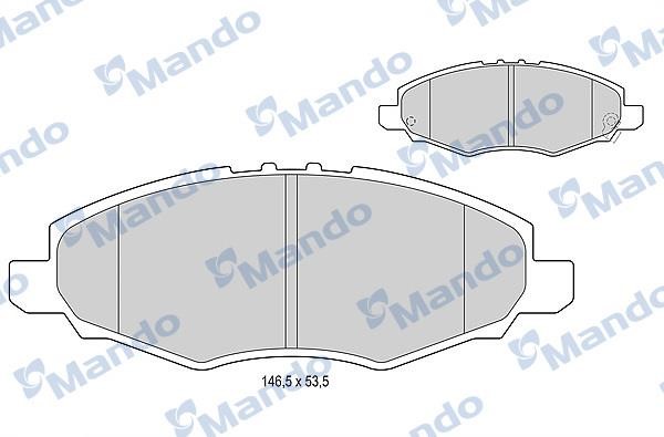 Mando MBF015877 Гальмівні колодки передні, комплект MBF015877: Купити в Україні - Добра ціна на EXIST.UA!