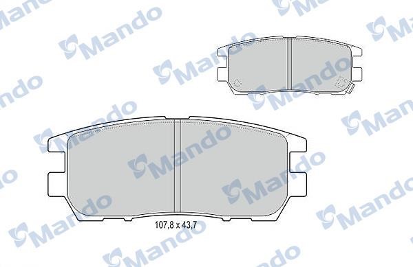 Mando MBF015709 Гальмівні колодки задні, комплект MBF015709: Купити в Україні - Добра ціна на EXIST.UA!