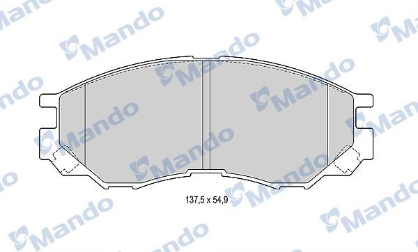 Mando MBF015712 Гальмівні колодки передні, комплект MBF015712: Купити в Україні - Добра ціна на EXIST.UA!